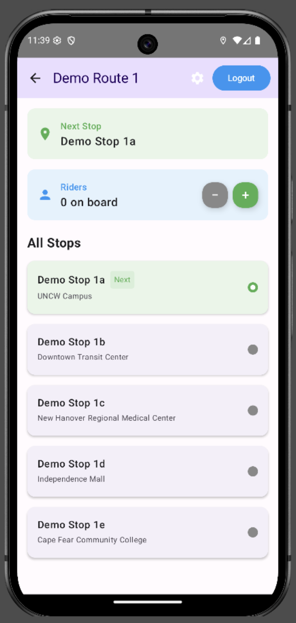 Android Driver Interface